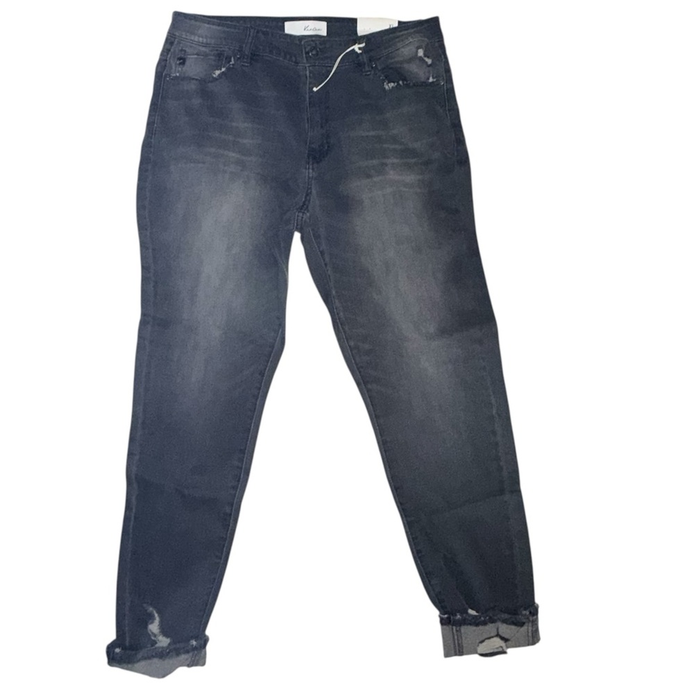 Kancan High Rise Super Skinny black Distressed Women’s Jeans